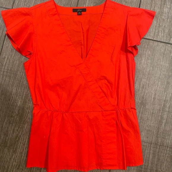 J Crew Peplum Top - Picture 2 of 5